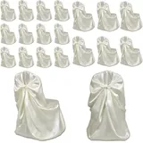 Stuhlhussen Für Hochzeit Bankett 12 Stk. Creme - Stuhlhusse -  Stuhlhussen - Home & Living