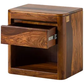 MASSIVMOEBEL24.DE Nachtschrank TORONTO 50 x 35 x 50 cm Braun