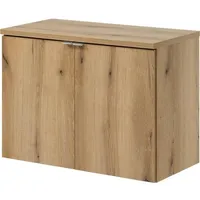 [en.casa] Waschtischunterschrank Skelbolu 80x60x40cm Eicheoptik