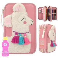 TOP MODEL Depesche TOPModel Federtasche COSY mit Applikation Kosmetiktaschen & Kulturbeutel