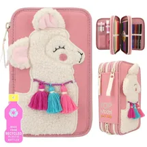 TOP MODEL Depesche TOPModel Federtasche COSY mit Applikation Kosmetiktaschen & Kulturbeutel