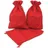 Frau WUNDERVoll® 12 Geschenksäckchen rot 15 x 10 cm Baumwolle Adventskalender Säckchen Stoffbeutel zum Basteln und befüllen Gastgeschenk Hochzeit