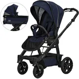 Hartan Kombi-Kinderwagen »Rock it Outdoor, mit Handbremse«, Lieferung ohne Adapter; Made in Germany, blau