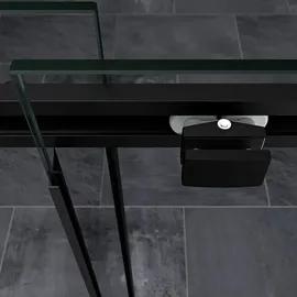 mai & mai Duschkabine mit Duschtasse Duschabtrennung Schwarz 8mm Sicherheitsglas mit Nano 90x120cm Eck-dusche mit Schiebetür Ravenna18 - Schwarz