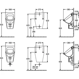 Villeroy & Boch Architectura Absaugurinal (55740501)