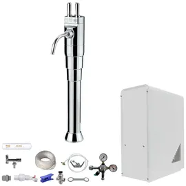 BieTal Tafelwasseranlage 10 L/h & Schanksäule Classic 3 Hebel