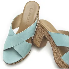 LASCANA Pantolette Damen Blau/Türkis 41
