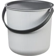 Plast Team Aufbewahrungseimer Akita 53 Liter 1-tlg. grau/schwarz