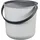 Plast Team Aufbewahrungseimer Akita 53 Liter 1-tlg. grau/schwarz