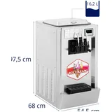 Royal Catering Softeismaschine 23 l/h 1640 W LED 3 Sorten -