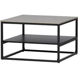 Couchtisch HELA "HUGO", grau (marmoroptik grau matt, schwarz, schwarz, marmoroptik grau matt), Tische