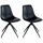 House Nordic Esszimmerstuhl MONACO Kunstleder schwarz 2er Set