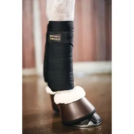 Kentucky Hufglocken Leder mit Fell M Weiß