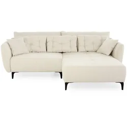 Ecksofa Janek Stoff Beige Hellbeige