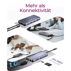 Icy Box IB-DK4062-CPD Multi Dockingstation - Grau