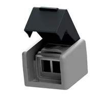 EasyLan preLink / fixLink AP-Dose grau