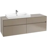 Villeroy & Boch Waschbeckenunterschrank 4 Auszüge 160 x 54,8 x 50 cm Taupe