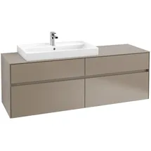 Villeroy & Boch Waschbeckenunterschrank 4 Auszüge 160 x 54,8 x 50 cm Taupe