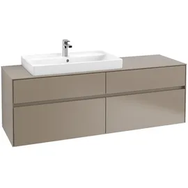 Villeroy & Boch Waschbeckenunterschrank 4 Auszüge 160 x 54,8 x 50 cm Taupe