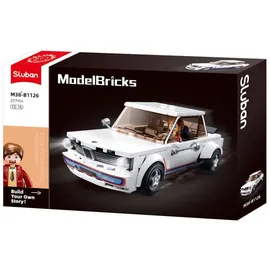 SLUBAN BRICKS Auto klassisch weiß (277 Teile)