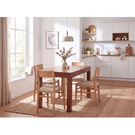 FineBuy Küchentisch 120 x 76 x 60 cm braun