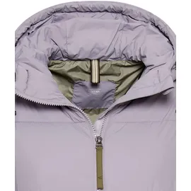 CAMEL ACTIVE Steppmantel mit verstellbarem Saum und fester Kapuze lila S