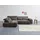 Cotta Ecksofa COTTA "Orion L-Form", schwarz (charcoal), B:310cm H:70cm T:225cm, 100% Polyester, Sofas, Ecksofa, mit Kopfteilverstellung & 5 Nierenkissen