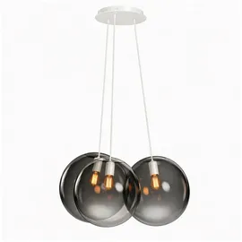 s.luce Orb Cluster 3-flg. 20 cm Rauch/Weiß rund