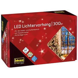 IDENA Lichtervorhang LED 3 m warmweiß