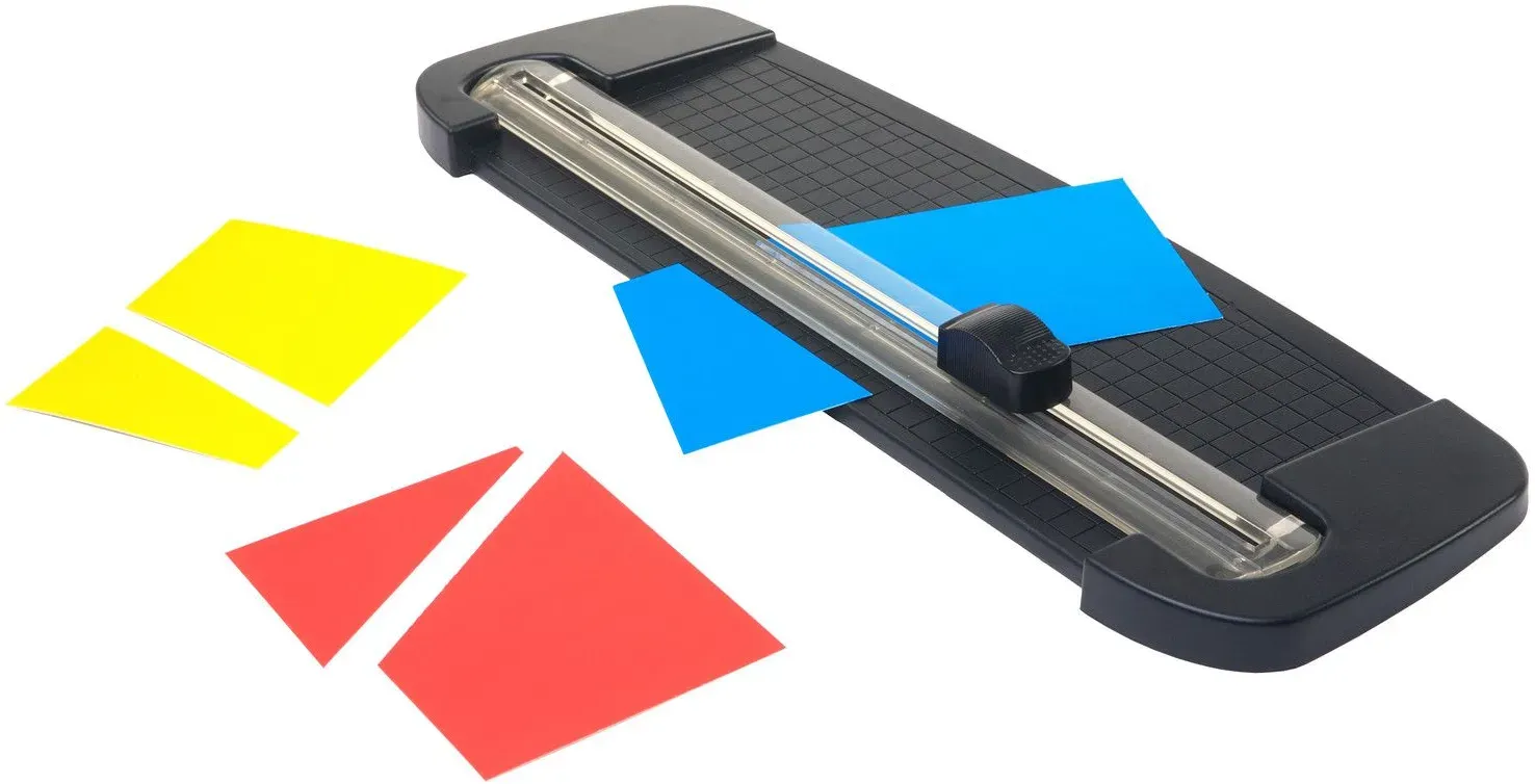 Schneidelineal für A4 bis max. 8 Blatt