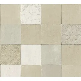 A.S. Creations Vliestapete New Walls Finca Home 26 cm x 10 m 374064 beige/weiß