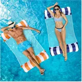 Luftmatratze Pool Zubehör 2 Stück Wasserhängematte 4-in-1 Luftmatratze für Er...