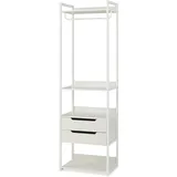 [en.casa] Standgarderobe Jässaatka 200 x 61 x 40 cm Grau