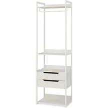 [en.casa] Standgarderobe Jässaatka 200 x 61 x 40 cm Grau