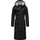 Ragwear Damen Wintermantel Warmer Steppmantel extralang wasserdicht und atmungsaktiv Pavla Extralong Black Gr. XS - XS