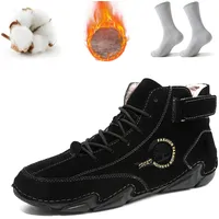 UERSUR Bergexperten Schuhe,Feelfree BarfußSchuhe,BarfußSchuhe Winter-Wärme,Komfort,Wasserdicht,rutschfest (Black, Erwachsene, Herren, 47, Numerisch, EU Schuhgrößensystem, M) - 47 EU