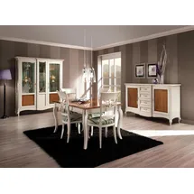 vaccari cav giovanni Esstisch 90 x 77 x 160 cm weiß