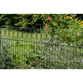 GAH Alberts Alberts Doppelstabmatten-Grundset Eleganz 200 x 120 cm 20 m, anthrazit