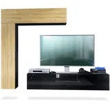 Vladon Wohnwand, Holzwerkstoff, cm, Wohnzimmer, Wohnwände, Wohnwand-Sets