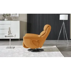 HIMOLLA Relaxsessel 7628 Leder 83 x 109 x 90 cm Gelb mit Relax-Funktion
