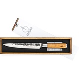 Forged Olive Schinkenmesser 20cm, handgefertigt, in Holzkiste