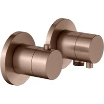 Keuco Edition 400 Thermostatarmatur Set UP 2-Wege mit Schlauchanschluss, 51553291121 für 2 Verbraucher, Edelstahl-Finish