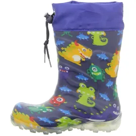 Beck Blinking Monsters Gummistiefel Blau 25
