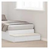 vidaXL Nachttisch Armani 90 x 36,5 x 16,5 cm Weiß