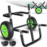 Kesser KESSER® Surfwagen Surfboard Transportwagen für SUP-Board Stand Up Paddle Board Transport Kajakwagen - klappbar gepolstert - 10 Zoll PU-Reifen Alu inkl. 2 Sicherungsgurte
