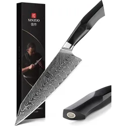 XinZuo - Damast Kochmesser - B32 Feng Serie