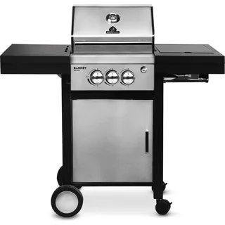 Burnhard Gas Grill Barney Deluxe 2 Brenner mit Infrarot Keramik Brenner