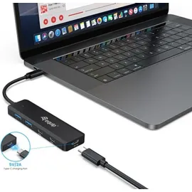 Equip USB-Hub 4-Port 3.2/C->2xUSB-C 2xUSB-A 5Gbps o.Netz.sw