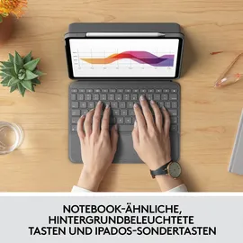 Logitech Folio Touch für iPad Air 4 Gen oxford grey Deutsch QWERTZ