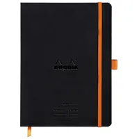 Rhodia Meeting Book A5+, 80 Blatt, 90 g, elegant und praktisch) 1 Stück Schwarz
